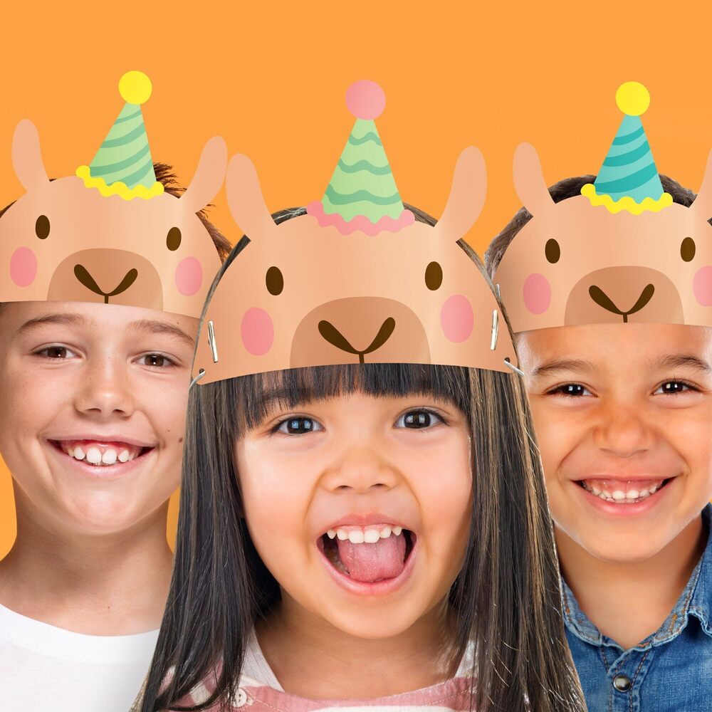 6260 Capybara Paper Headband Crowns, Capy Birthday Theme for Kids, DIY